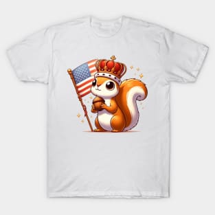 A Whimsical Tribute to American Culture in Cartoon Style T-Shirt